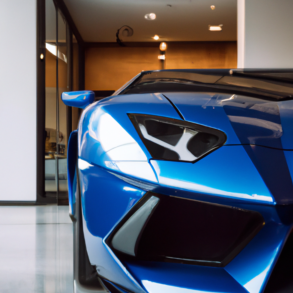Lamborghini blu